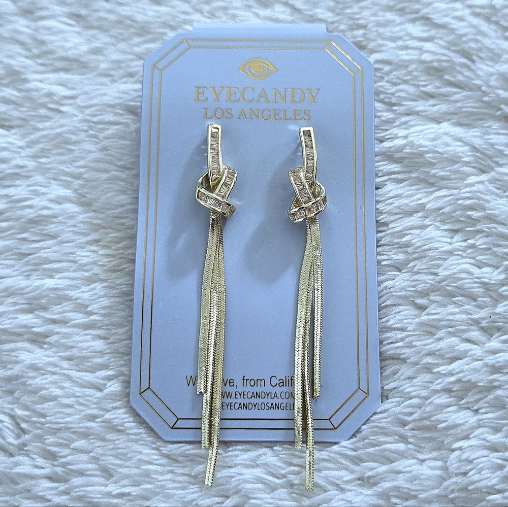 Eye👁 Candy🍭 Knotted🪢 Dangle Earrings